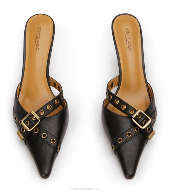 niedrige Absätze| de Tony Bianco Frauen Savoir-Heels schwarzes Nappaleder 4624240